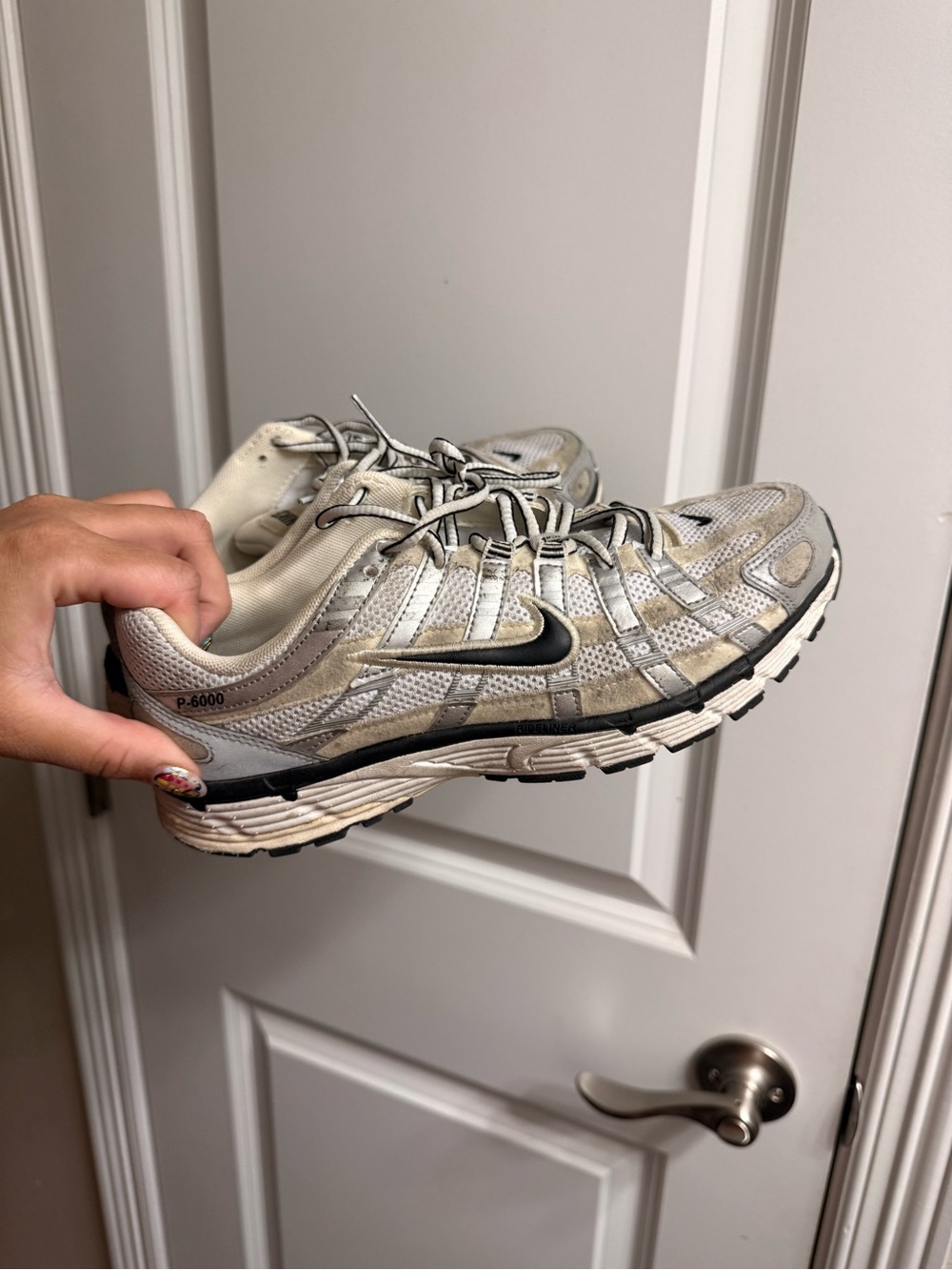 Nike Silver White Black P-6000 Runner